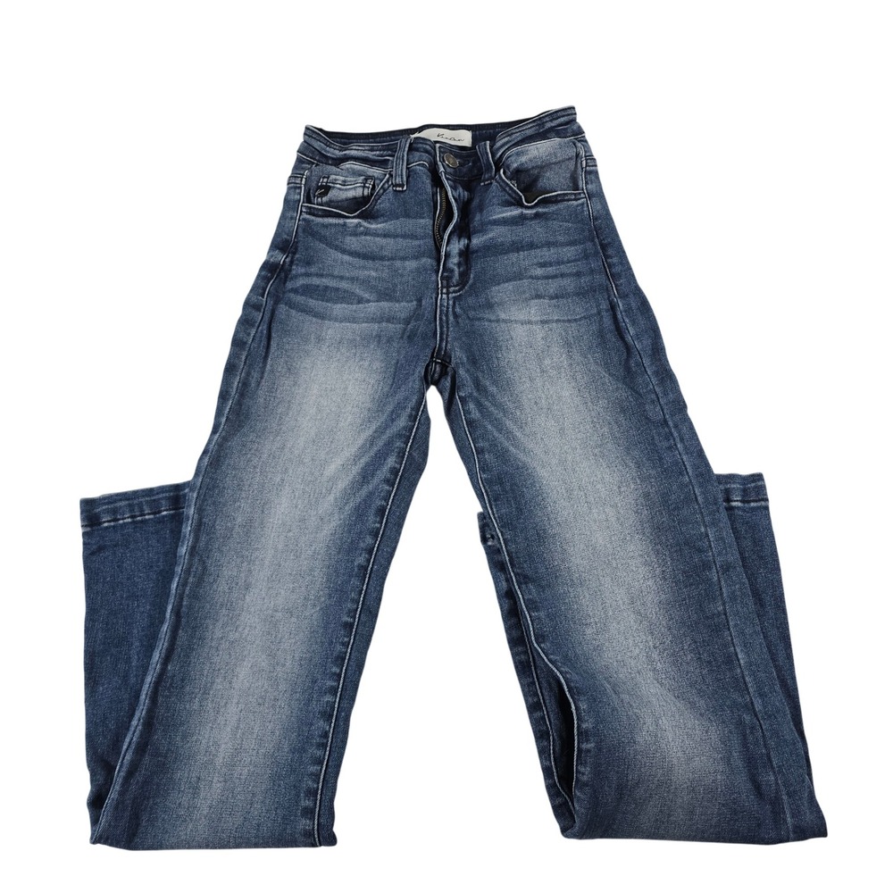 KanCan Womens High Rise Flare Jeans Medium Wash Denim Style 110511 Size 24